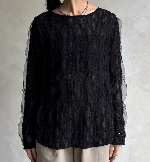  「チュールレースロンTEE」|Tシャツ・カットソー|