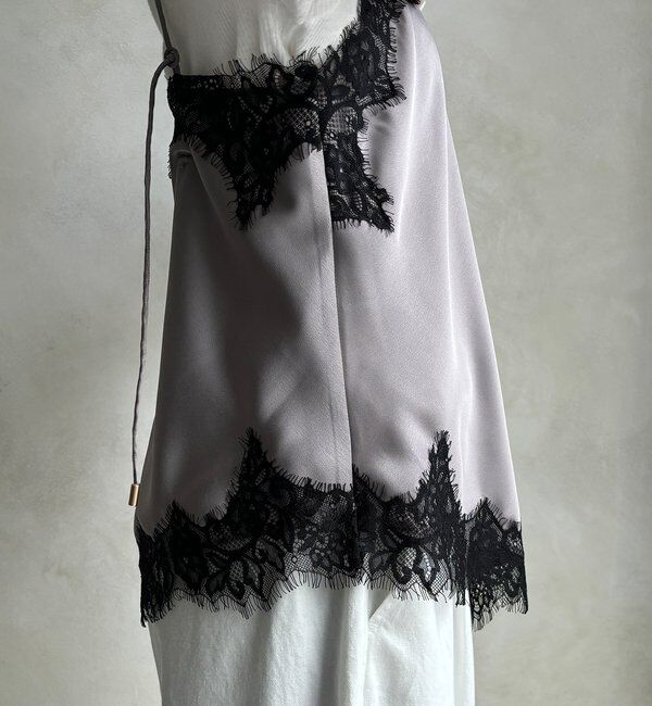  「ショート丈アシメレースキャミ」|シャツ・ブラウス|