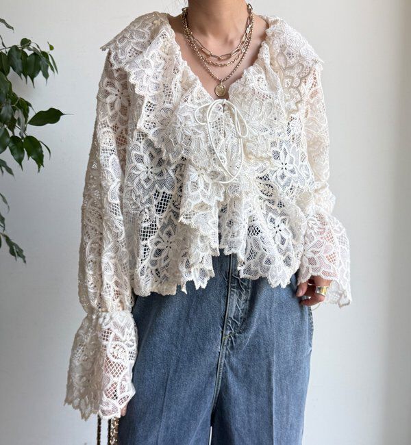  「レースボレロシャツ」|シャツ・ブラウス|