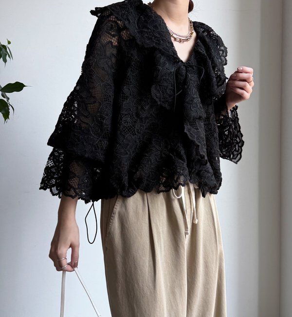  「レースボレロシャツ」|シャツ・ブラウス|