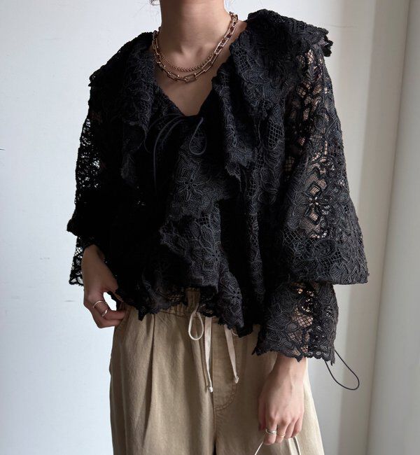  「レースボレロシャツ」|シャツ・ブラウス|