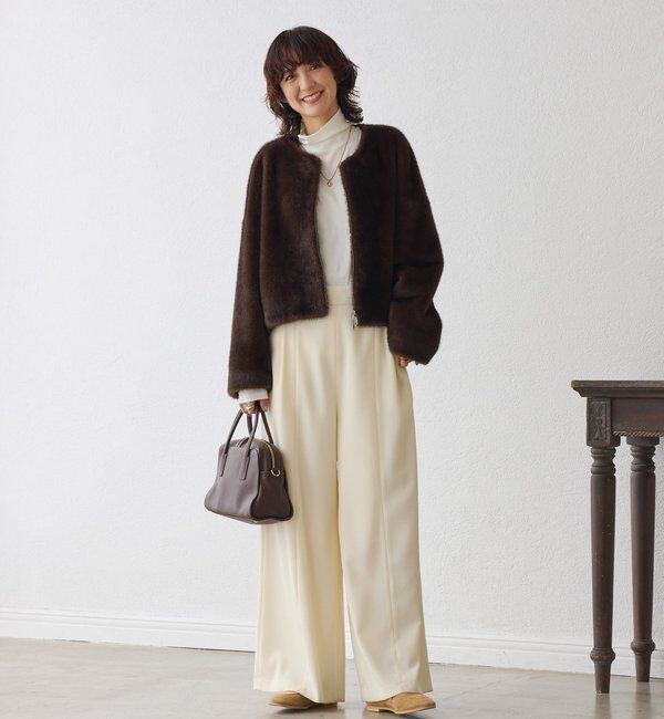  「【キレイめにもカジュアルにも】レザーボストン」|トートバッグ|