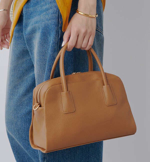  「【キレイめにもカジュアルにも】レザーボストン」|トートバッグ|