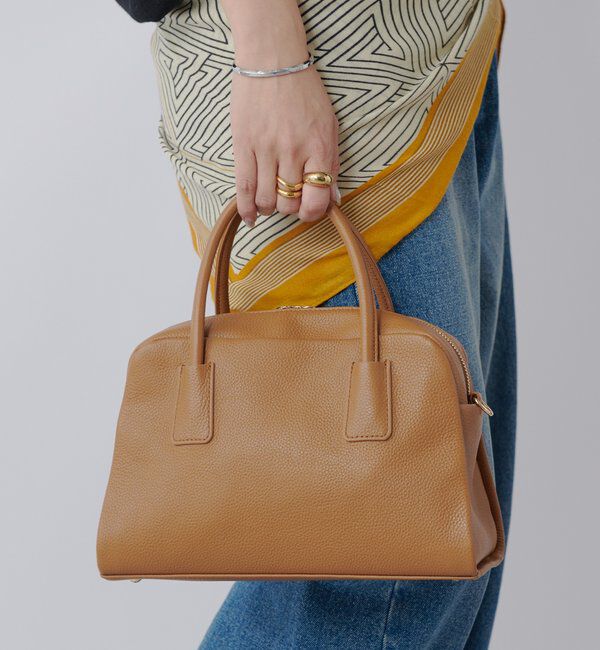  「【キレイめにもカジュアルにも】レザーボストン」|トートバッグ|