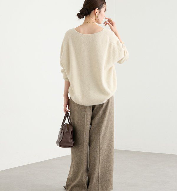  「【セットアップ対応可】ウーリーツイル2タックパンツ」|チノ|