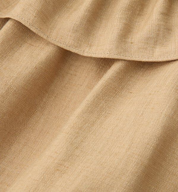  「予約【顔まわり華やか】リネンライクフリルカラーブラウス」|シャツ・ブラウス|