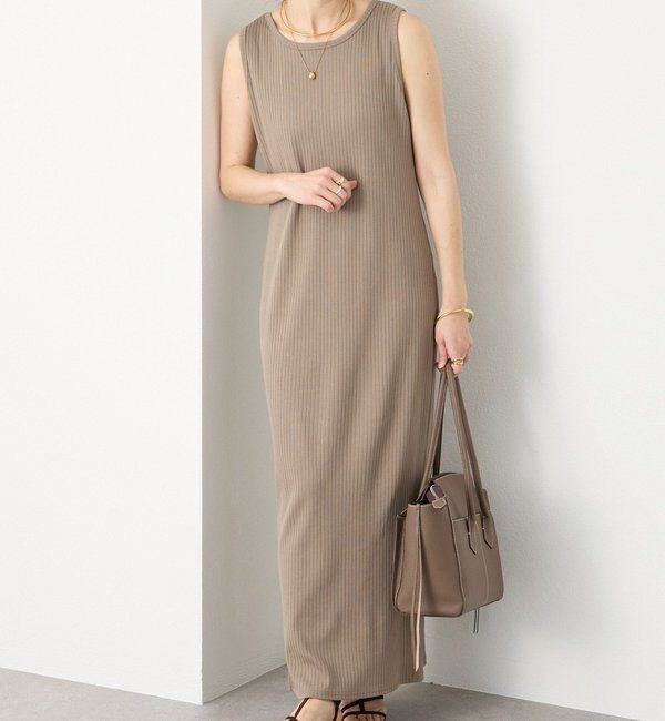  「予約【シリーズ累計販売数一万枚突破！】2WAYリブタンクワンピース」|ワンピース|モカ