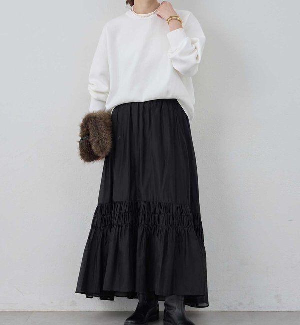  「ギャザーフレアスカート」|スカート|