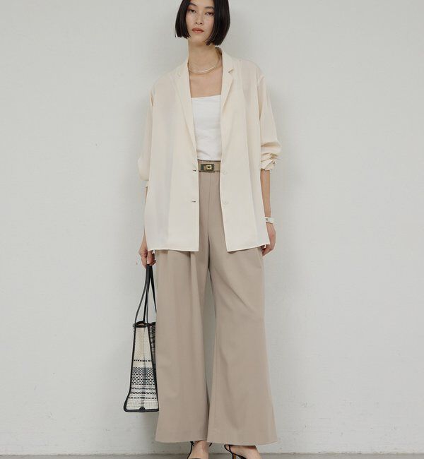  「【手洗い可】イージー2タックパンツ」|チノ|