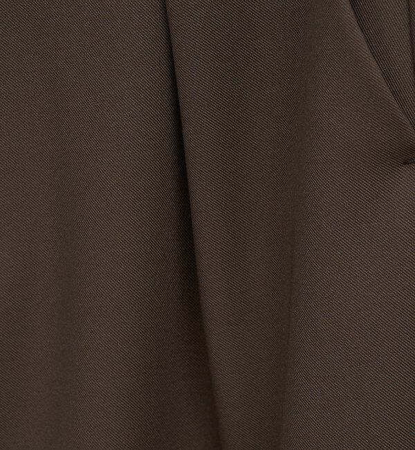  「【美シルエット】【手洗い可】タックワイドパンツ２」|チノ|