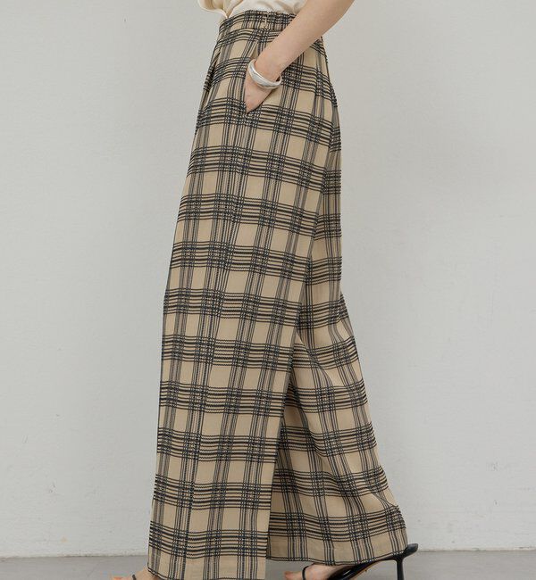  「ステッチチェックパンツ」|チノ|