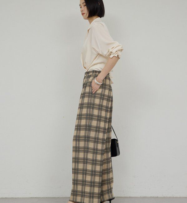  「ステッチチェックパンツ」|チノ|