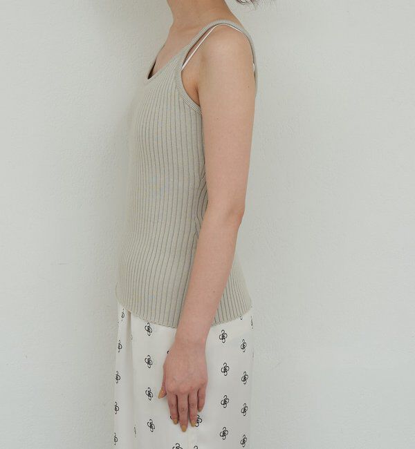  「【手洗い可】リブニットキャミソール」|ニット・セーター|