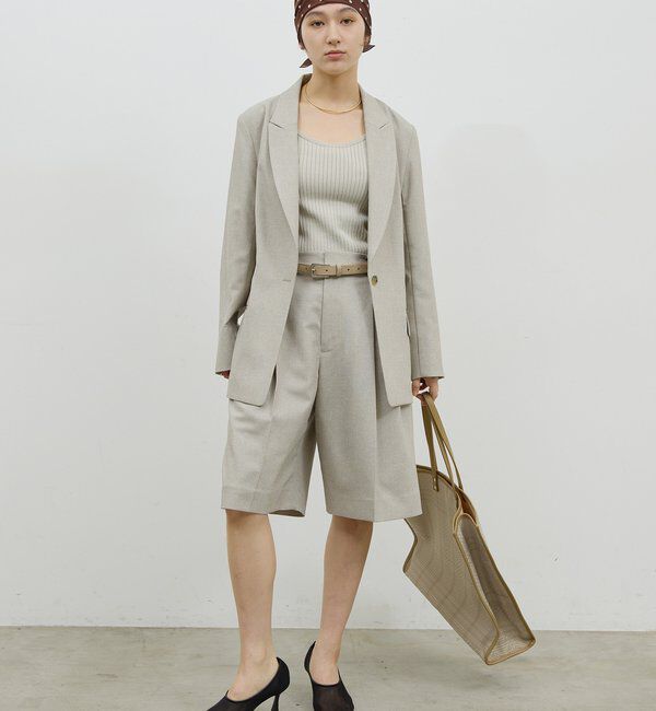  「【手洗い可】リブニットキャミソール」|ニット・セーター|