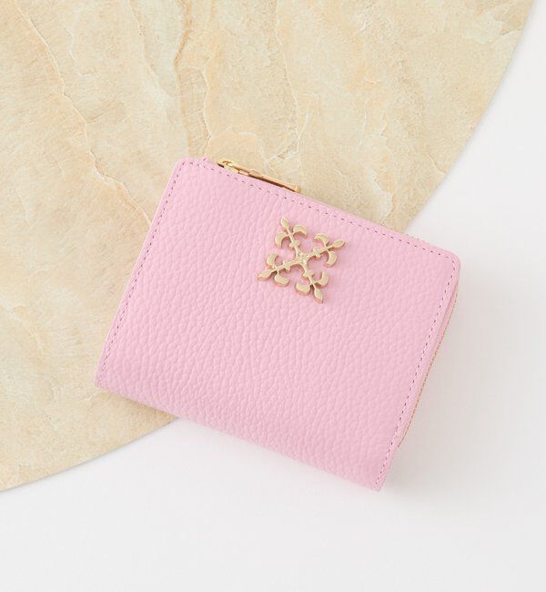  「モノグラムプレートハーフウォレット」|財布|ピンク