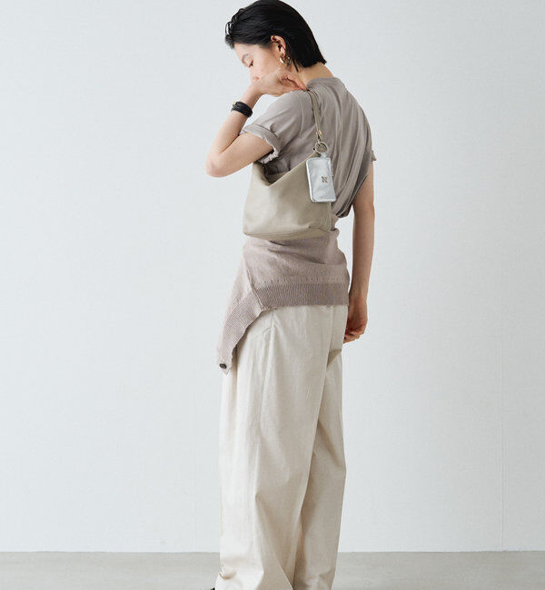  「《3/4～価格改定》ソフトレザーシンプルショルダーバッグ 」|ショルダー・メッセンジャー|