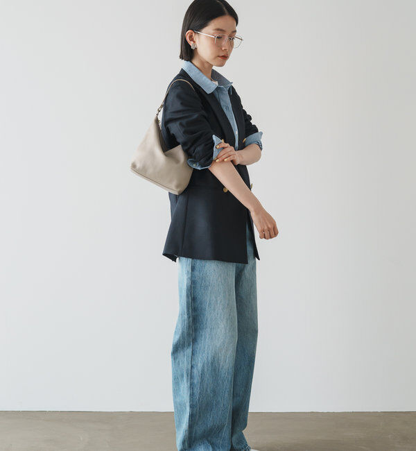  「《3/4～価格改定》ソフトレザーシンプルショルダーバッグ 」|ショルダー・メッセンジャー|