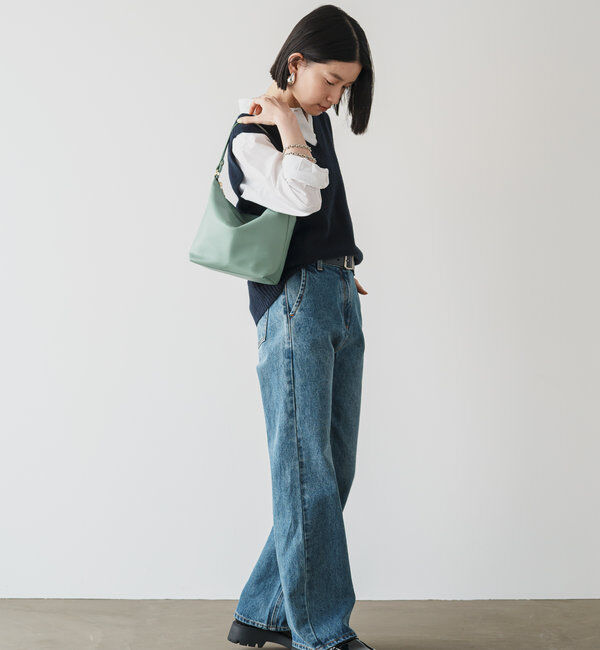  「《3/4～価格改定》ソフトレザーシンプルショルダーバッグ 」|ショルダー・メッセンジャー|