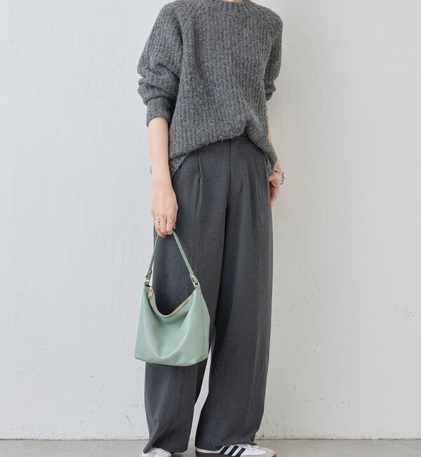  「《3/4～価格改定》ソフトレザーシンプルショルダーバッグ 」|ショルダー・メッセンジャー|