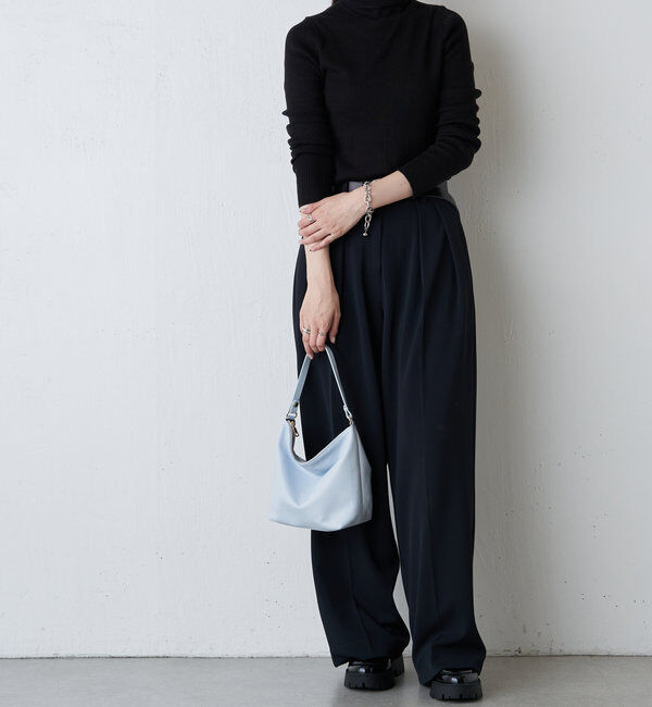  「《3/4～価格改定》ソフトレザーシンプルショルダーバッグ 」|ショルダー・メッセンジャー|