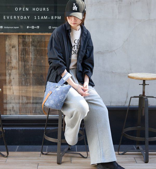  「デニムジャガード2WAYワンショルダーバッグ」|トートバッグ|