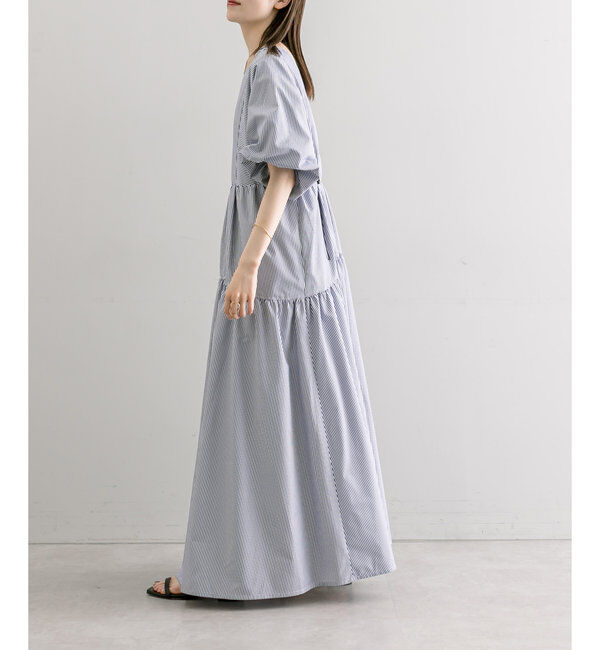  「【3サイズ展開】ドロストギャザーワンピース」|ワンピース|