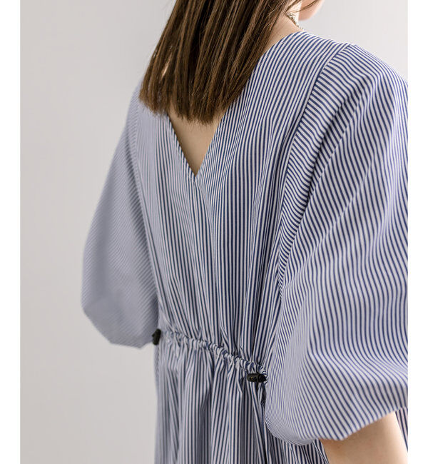  「【3サイズ展開】ドロストギャザーワンピース」|ワンピース|