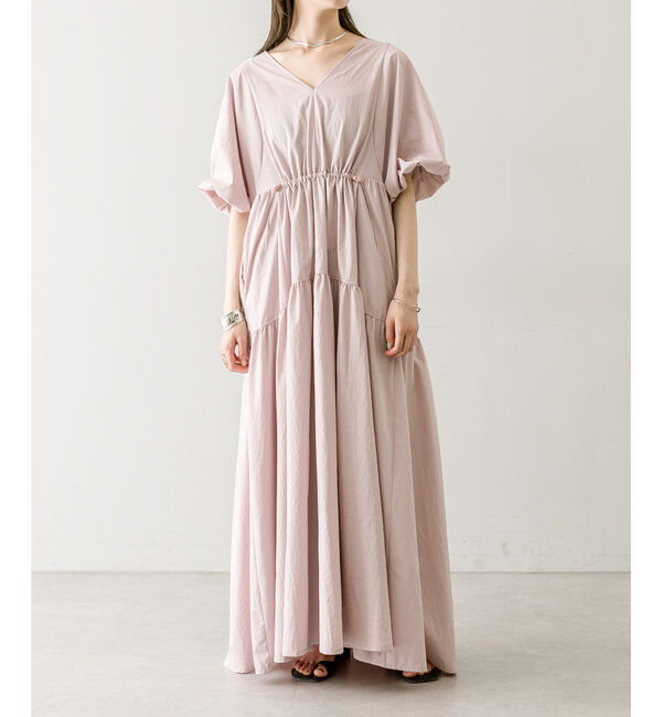  「【3サイズ展開】ドロストギャザーワンピース」|ワンピース|