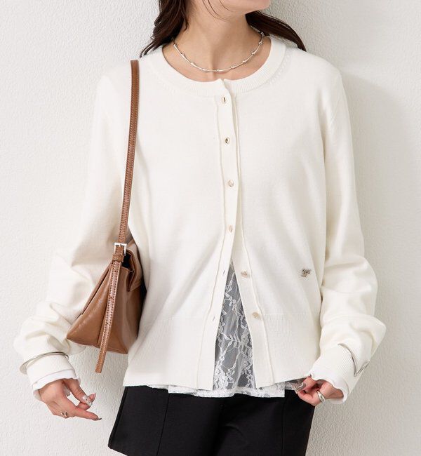  「チャーム付きデイリーカーディガン」|カーディガン|