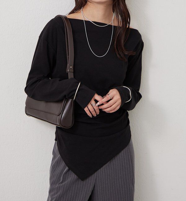  「オフショルヘム カットソー」|Tシャツ・カットソー|