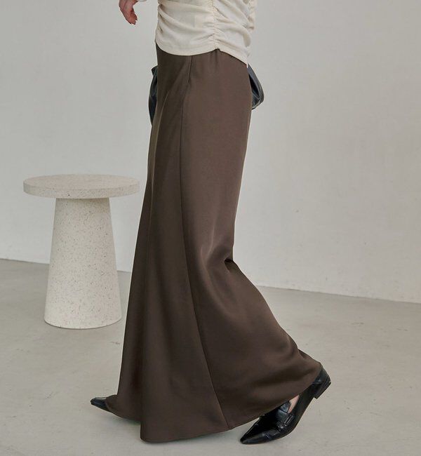  「【サイズ展開あり・新色/ブラウン】バイアススカート」|スカート|
