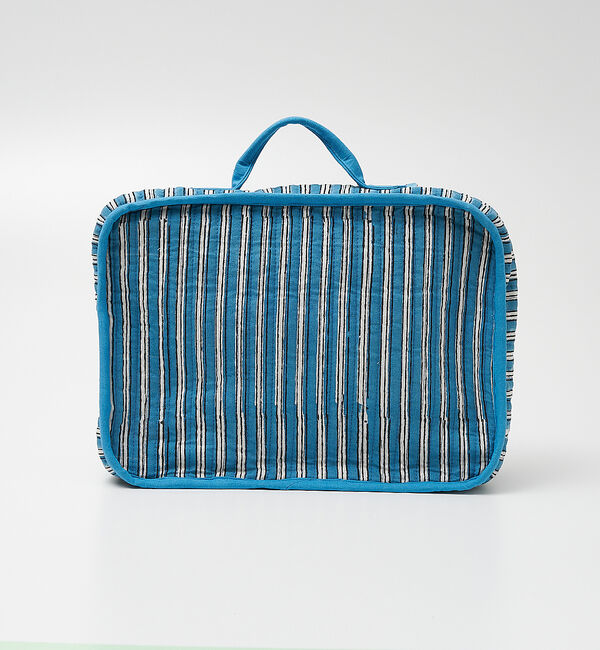 collex「ブロックプリント トラベルポーチS」|ポーチ|