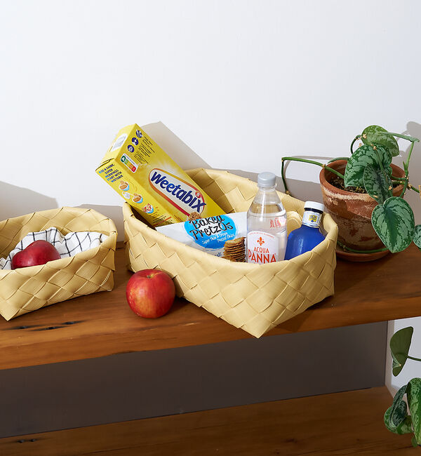 collex「洗える PPマルチバスケット オーバル L」|その他|ベージュ