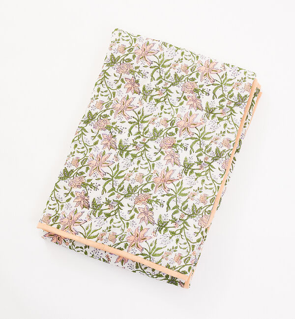 collex「ブロックプリント キルトブランケット 140&times;200」|ブランケット|