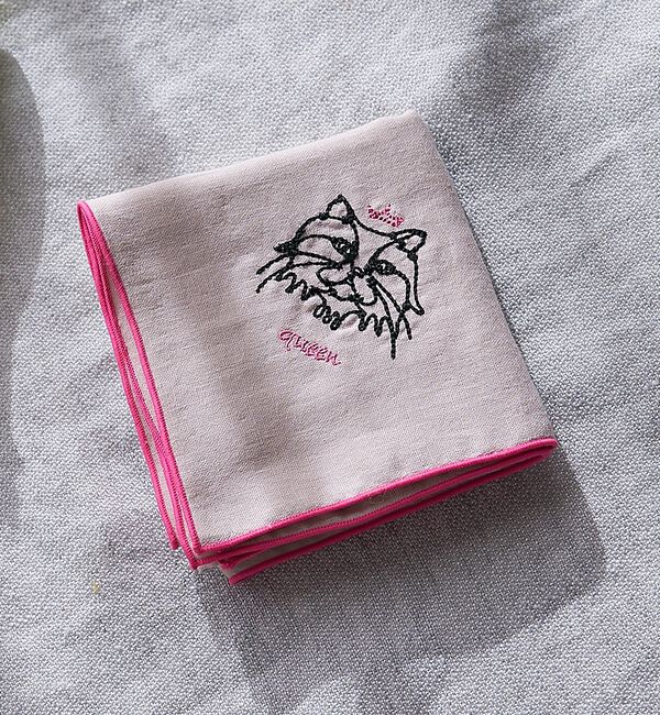 collex「【＋HAyU fabric】 Wガーゼハンカチ 約45&times;45cm」|ハンカチ|ピンク系その他1