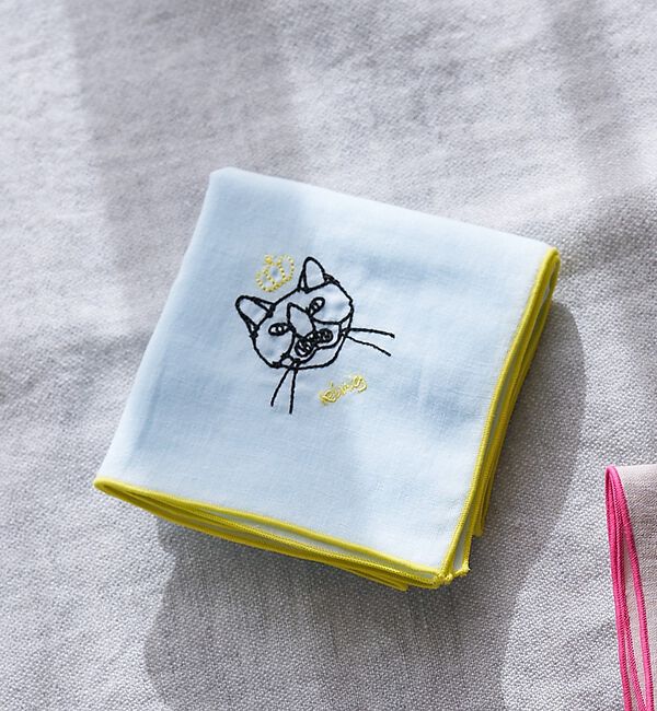 collex「【＋HAyU fabric】 Wガーゼハンカチ 約45&times;45cm」|ハンカチ|ライトブルー