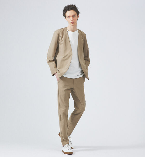 ABAHOUSE「【ノンストレス】定番 / COTTON LYCRA 圧着 クルーネック 半袖 T」|Tシャツ・カットソー|