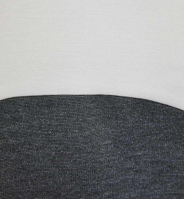 ABAHOUSE「【ウズマキ】アシンメトリー 配色 オーバーサイズ ポンチ Tシャツ」|Tシャツ・カットソー|