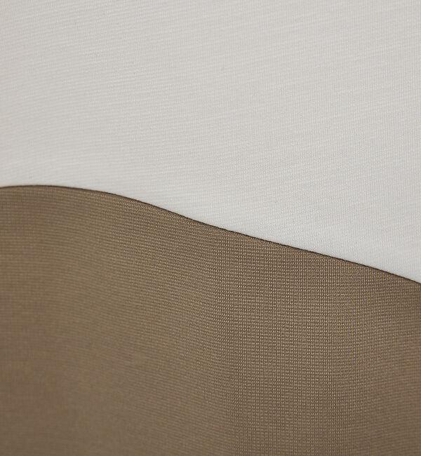 ABAHOUSE「【ウズマキ】アシンメトリー 配色 オーバーサイズ ポンチ Tシャツ」|Tシャツ・カットソー|