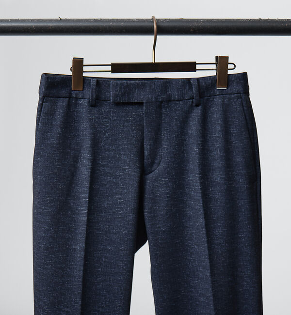 ABAHOUSE「【FLEX PANTS/セットアップ対応】ストレッチ ポンチ スラックス」|スラックス|