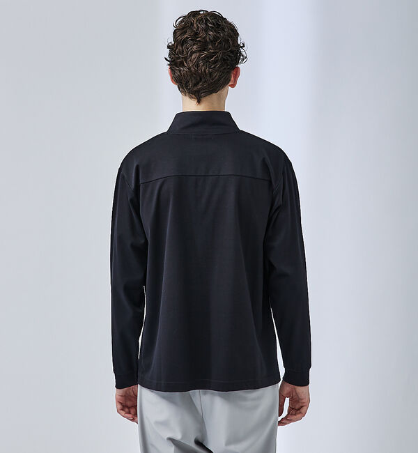 ABAHOUSE「【ハーフジップ】スムース ポンチ ロンT」|Tシャツ・カットソー|