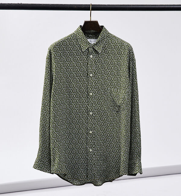 ABAHOUSE「フラワー小紋柄 長袖シャツ」|シャツ・ブラウス|