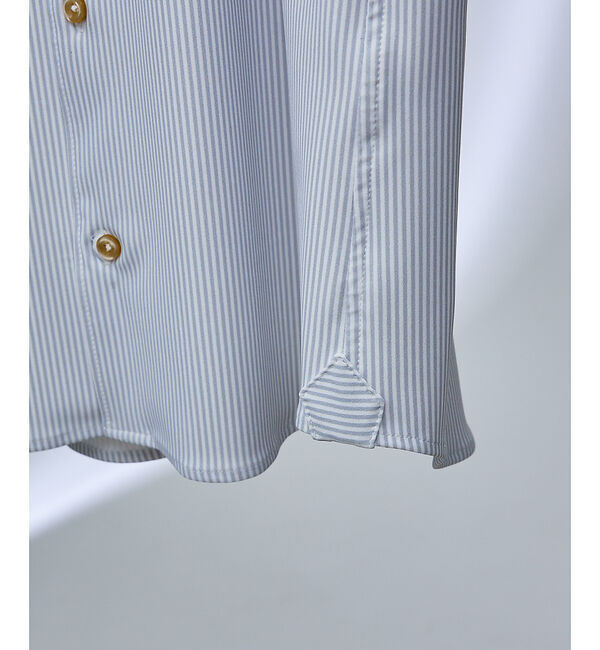 ABAHOUSE「【FLEX SHIRTS / Dry Moment使用】ナロウストライプ シャツ」|シャツ・ブラウス|