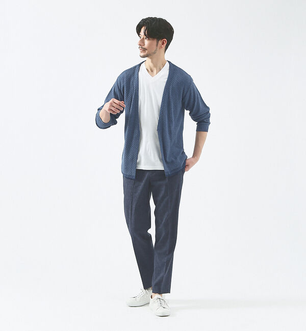 ABAHOUSE「【セットアップ対応】ソロストレッチ リネン テーパード パンツ / スラックス」|スラックス|