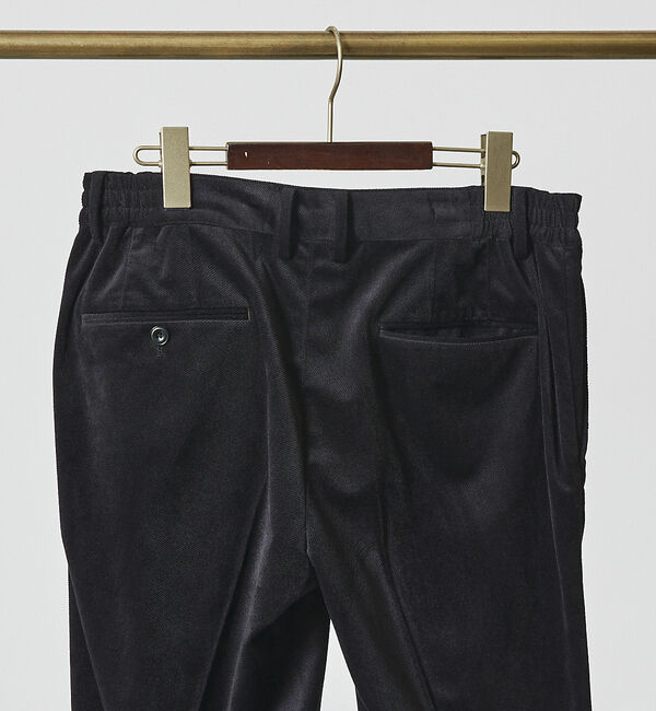 ABAHOUSE「【セットアップ対応/FLEX PANTS】ベロア ツイル&コールプリント スラッ」|スラックス|