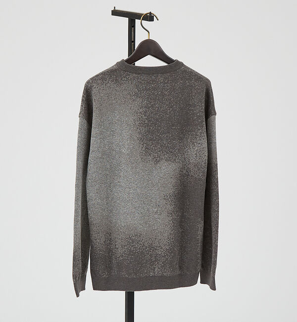 ABAHOUSE「アブストラクト グラデーション ニット / クルーネックプルオーバー」|ニット・セーター|