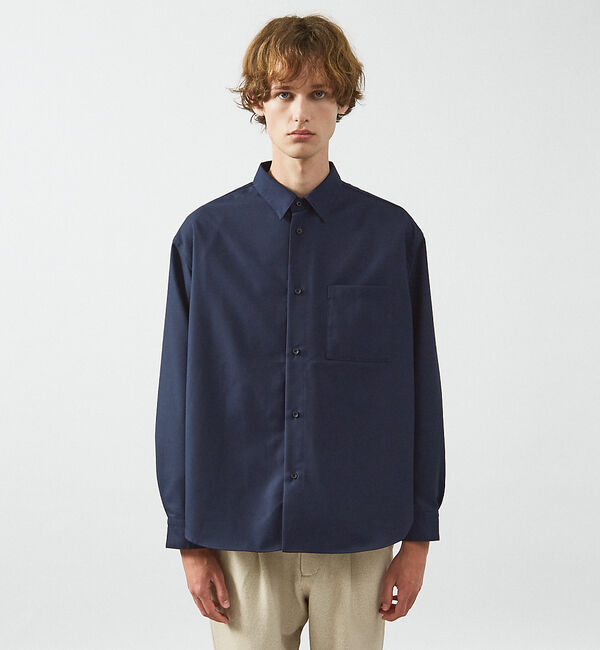 ABAHOUSE「イミテーションウール リラックスシャツ / レギュラーカラーシャツ」|シャツ・ブラウス|