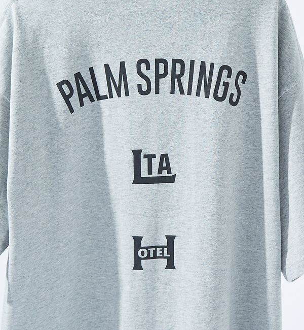 ABAHOUSE「バックプリント グラフィック 半袖Tシャツ/オーバーサイズ/LE TRIO AB」|Tシャツ・カットソー|