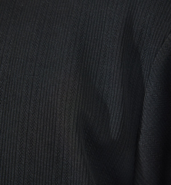 ABAHOUSE「【レイヤード】ストライプ ジャガード 半袖Tシャツ」|Tシャツ・カットソー|