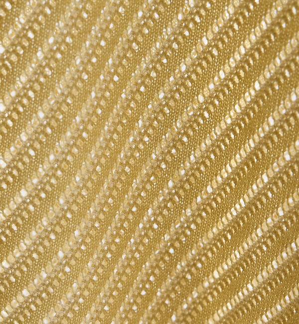 ABAHOUSE「【透かし編み】バイアス メッシュニットポロ  / ニットシャツ」|カーディガン|